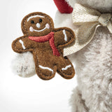 Little Santa Claus Teddy Bear with Gingerbread Cookie Limited Edition (18 cm)