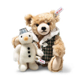 Teddy bear with snowman (23 cm)