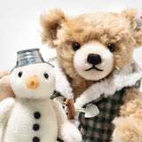 Teddy bear with snowman (23 cm)