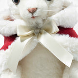 Christmas Rabbit with Wool Cape (22 cm)