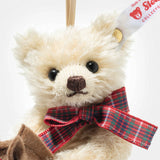 Teddy bear ornament on hobby horse (11 cm)